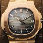 PPF V4 Patek Philippe Nautilus Gray Dial Rose Gold Watch Swiss Grade 1_th.jpg